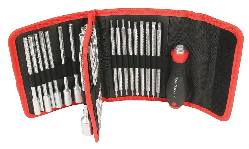 Brand New Wiha 28188, Drive-Loc VI Wallet 32 Pc. Set
