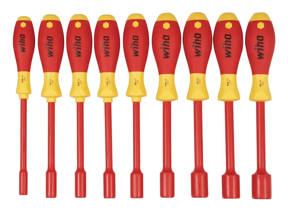Wiha 32288, Insulated Inch Nut Driver 9 Pc. Set New Release