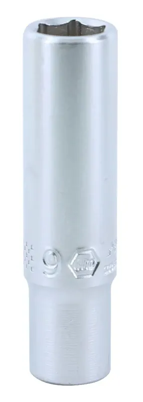 Affordable Wiha 33346, 1/4" Dr. Deep Socket Inch, 6 Pt, 9.0mm