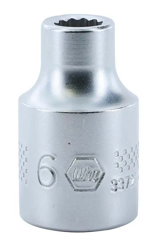 Discount Wiha 33721, 3/8" Drive Socket, 12 Point, 6.0mm
