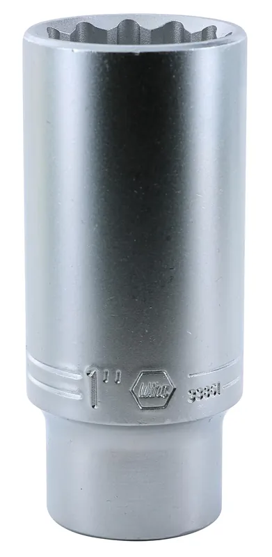Wiha 33861, 1/2" Drive Deep Socket, 12 Point, 1" Must Have