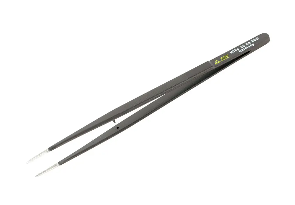 Wiha 44518, ESD Safe Tweezers 22 SA - 150mm Sale