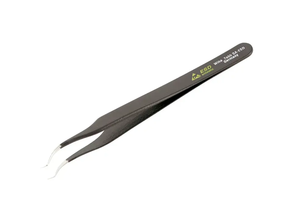 One Day Deal Wiha 44525, ESD Safe Tweezers 7abb SA - 120mm