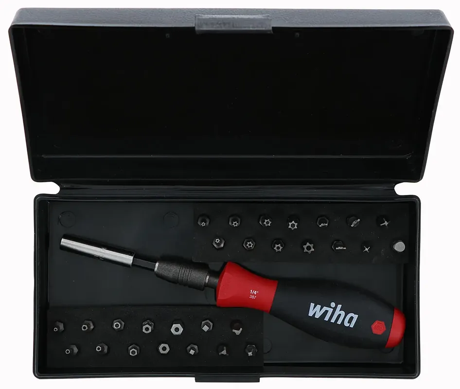 Wiha 71987, Security Bit Set W/CentroFix Handle 29Pc Free Returns