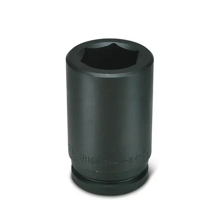 Wright Tool 1-1/2 in Drive 6-Point Deep Metric Black Oxide Impact Socket, 130mm - WT 849-130MM Socket Instant Buy