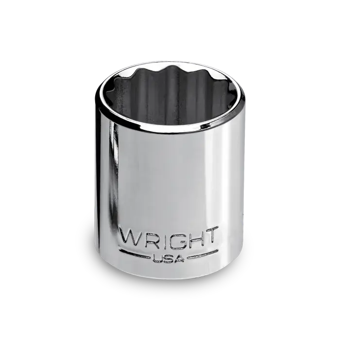 Brand New Wright Tool 3/8 in Drive 12-Point Standard SAE Polished Hand Socket, 3/4 in - WT 3124 Socket