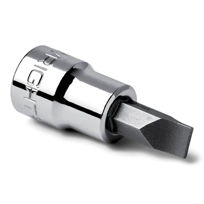 Crafted Wright Tool 3/8 in Drive Standard Slotted Screwdriver Bit and Socket, 5/16 in - WT 3261 Socket and Bit
