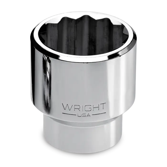 Wright Tool 1 in Drive 12-Point Standard SAE Polished Hand Socket, 3 in - WT 8196 Socket Clearance