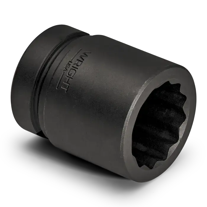 Wright Tool 1 in Drive 12-Point Standard SAE Black Oxide Impact Socket, 2 in - WT 8764 Socket Buy Direct