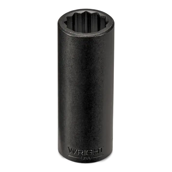 Wright Tool 1 in Drive 12-Point Deep SAE Black Oxide Impact Socket, 1 in - WT 8982 Socket Limited Offer