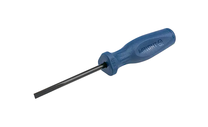 Wright Tool Large Ergonomic Handle Round Shank Slotted Screwdriver, Blade Length 6 in, Length 10-7/8 in - WT 9125 Slotted Screwdriver Latest