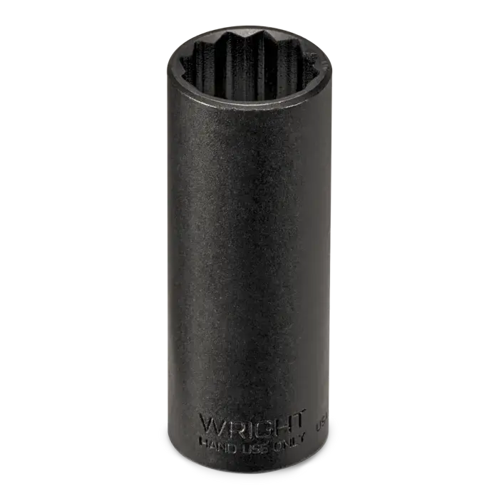 Hot Picks Wright Tool 3/8 in Drive 12-Point Deep SAE Black Industrial Hand Socket, 3/4 in - WT 33624 Socket