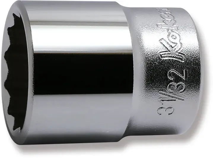 Holiday Sale Ko-ken Tools 1/2 Sq. Dr. Chrome SAE 12 Point Socket 31/32"