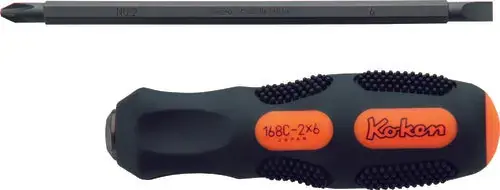 Ko-ken Tools Interchangeable Screwdriver PH2 x 6mm Length 210mm Hot Picks
