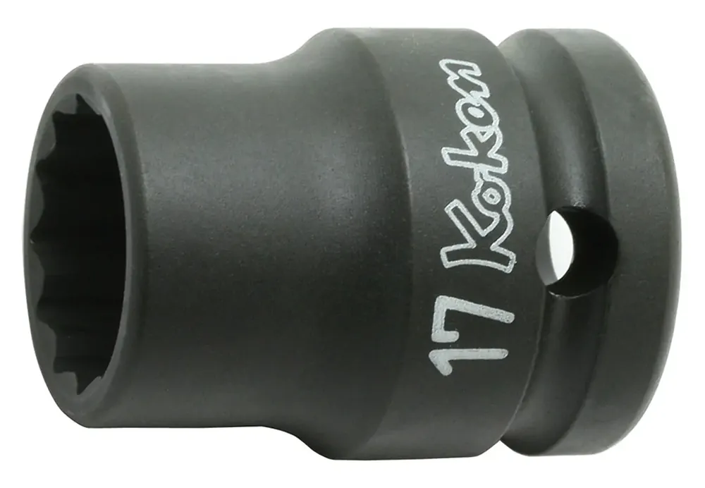 Ko-ken Tools 1/2 Sq. Dr. Socket 22mm 12 point Length 38mm Thin walled Crafted