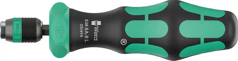 Best Choice Wera 838 RA-R L 1/4" Bitholding Screwdriver with Ratchet Functionality, 1/4" x 140 mm - WE 05051494001
