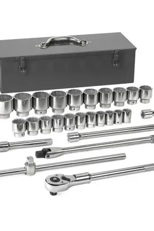 GEARWRENCH Set of 27 3/4 in Drive 12-Point SAE Standard Mechanics Tool - GW 80880 Grab Now