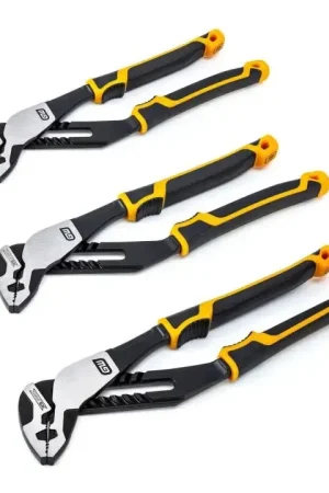 Buy Today GEARWRENCH Set of 3 PITBULL K9 Straight Jaw Dual Material Tongue and Groove Plier - GW 82205CAZ