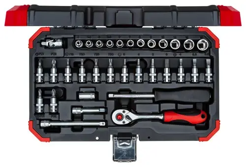 Gedore R49003033 Socket wrench set 1/4" 33 pieces 4-13 mm - GD 3300051 Fresh Stock