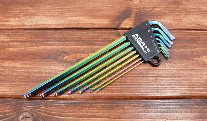 Asahi Color Coded Catcher Ball Hex Key 7 pc Set, 1.5-6 MM - AQKS710R Weekend Sale