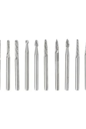 KnKut Set of 12 Carbide Burr with 1/8 in Shanks - 12KK14BS-1/8 Fan Favorite