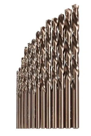 KnKut Set of 13 Fractional Jobber Length Left Hand Drill Bit, 1/16 in - 1/4 in by 64ths - 13KK6 Bargain