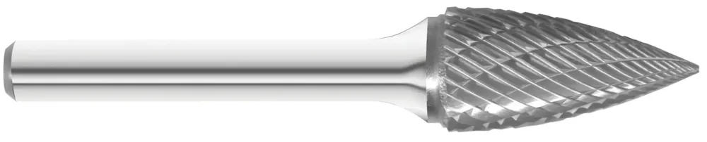 Buy Today KnKut SG-5 Pointed Tree Shape Carbide Burr with 1/4 in Shank, 1/2 x 1 x 2-3/4 in OAL - KK14-SG-5