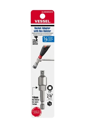 Best Seller Vessel Tools Socket Adapter with Hexagon Bolster - VL USB45BSQ2S10