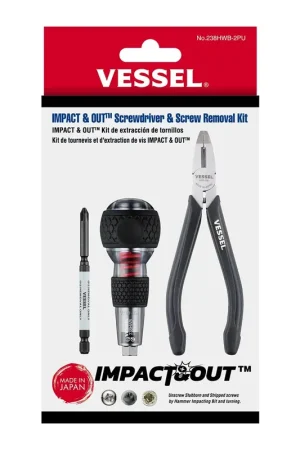 Vessel Tools Impact and Out Screwdriver with Screw Removal Kit - VL 238HWB2PU Order Now