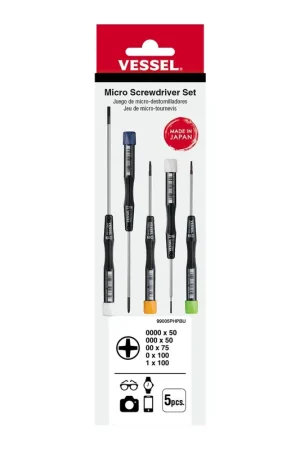 Vessel Tools Set of 5 Micro Screwdriver - VL 99005PHPBU Affordable