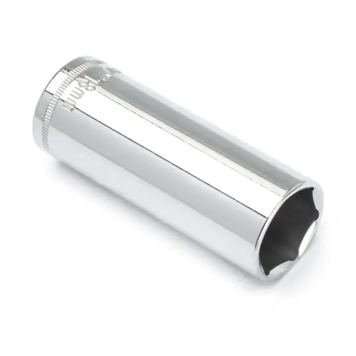 CRESCENT 3/8 in Drive 6 Point Metric Deep Socket, 18mm - GW CDDS48N Special Discount