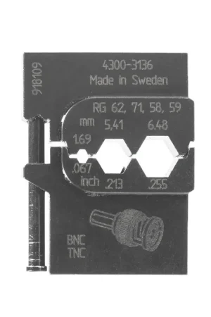 Gedore (Series 8140-14) Module Insert for Coax Cables, RG 58/59/62/71 - GD 1830694 Clearance