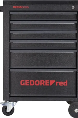 Gedore Red Black MECHANIC Workshop Trolley with 6-Drawers - GD 3300012 One Day Deal