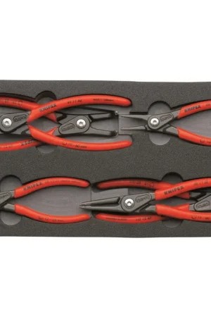 Knipex 00 20 01 V02 KN | 6 Pc Circlip Pliers Set In Foam Tray Pliers Set Low Price
