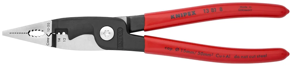 Knipex 13 81 8 SBA KN | Electrical Installation Pliers, 12,14 AWG Best Seller