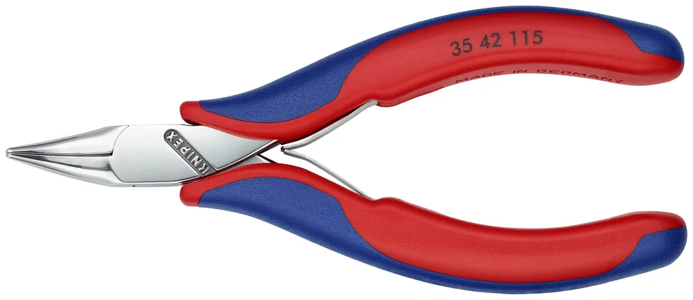 Get Yours Knipex 35 42 115 KN | Electronics Pliers, Half Round Tips, 45 degree Angled, Multi-Component