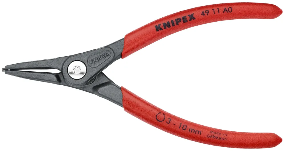 Popular Knipex 49 11 A0 KN | Precision Circlip Pliers, External, Straight, 1/8"-25/64" Shaft Dia.