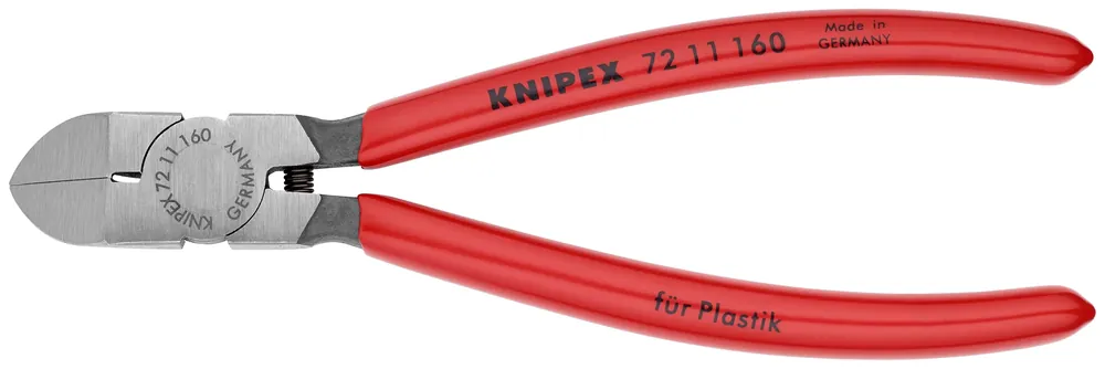 Knipex 72 11 160 KN | Diagonal Flush Cutter for Plastics, 45 degree Angle Secure Checkout