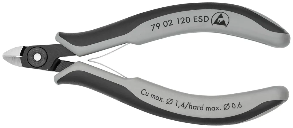Final Sale Knipex 79 02 120 ESD KN | Precision Electronics Diagonal Cutters, ESD