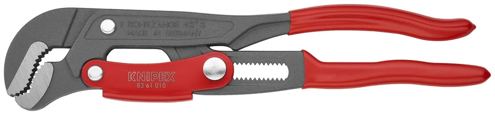 Knipex 83 61 010 KN | Swedish Pattern Pipe Wrench, S-Shape Fast Adjust, Plastic Handle New Release