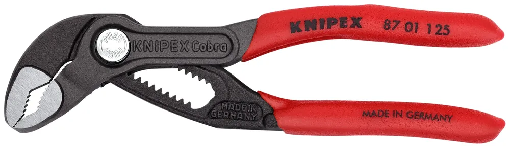 Cheap Knipex Cobra High-Tech Water Pump Pliers, Length 125mm - KN 87 01 125