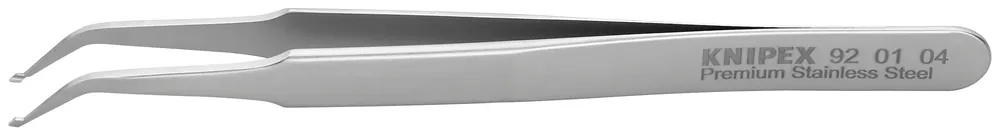 Knipex 92 01 04 KN | Premium Stainless Steel Positioning Tweezers, 45 degree Angled, SMD Big Sale