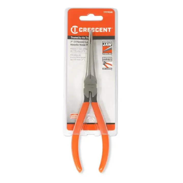 CRESCENT 7" Long Needle Nose Solid Joint Pliers - 7777CVN Big Sale
