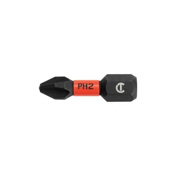 Same Day Shipping CRESCENT #2 x 1" Phillips VORTEX Impact Power Bit - 25 Pack - CAVB1PH2-25