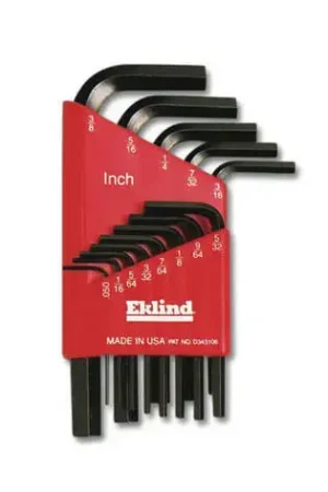 While Supplies Last Wright Tool Set of 13 Short Arm Fractional L-Key with Tool Holder, 0.050 in - 3/8 in - WT 9E10113