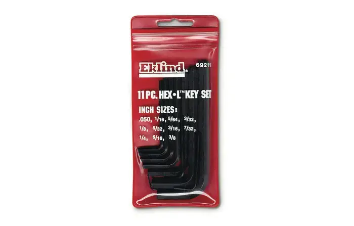 Wright Tool Set of 11 Short Arm Fractional L-Key with Vinyl Pouch, 0.050 in - 3/8 in - WT 9E69211 Get Yours