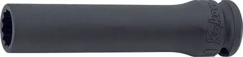 Ko-ken Tools 3/8 Sq. Dr. Socket 16mm 12 point Length 80mm Best Choice