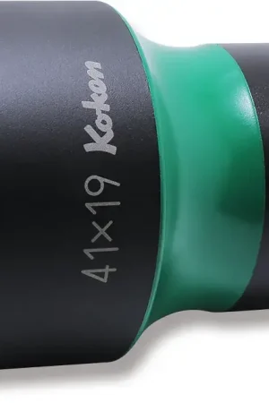Best Price Ko-ken Tools 3/4 Sq. Dr. Rear Wheel Nut Socket 41 x 19mm Hex x Square 80mm Color coded