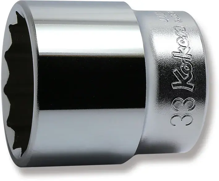 Ko-ken Tools 1/2 Sq. Dr. Chrome Metric 12 Point Socket 33mm Same Day Shipping