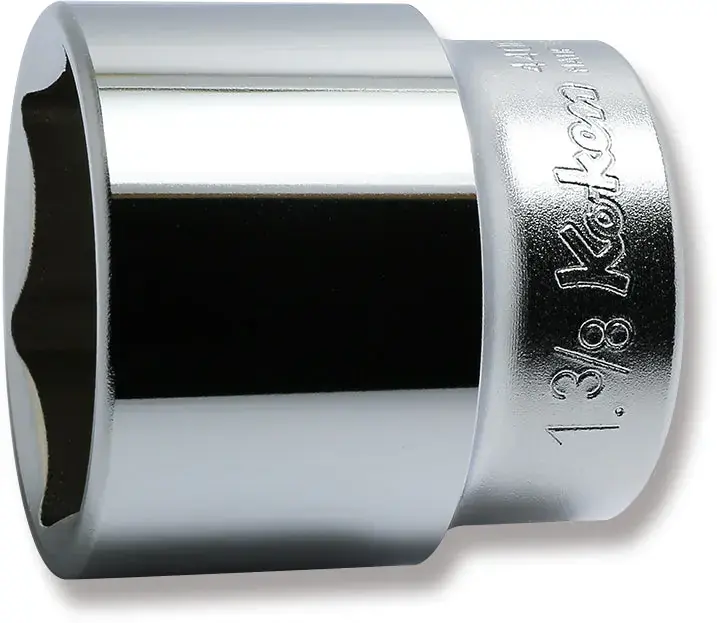 Ko-ken Tools 1/2 Sq. Dr. Chrome SAE 6 Point Socket 1.3/8" Genuine